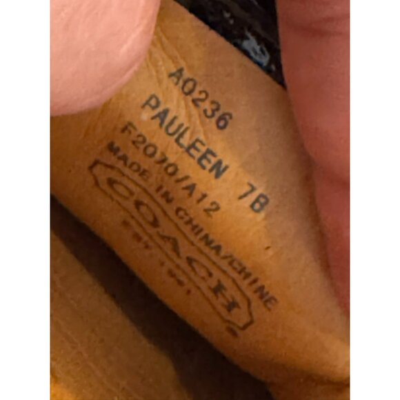 Coach Black & White Signature Canvas & Patent Leather Loafers Pauleen 7 B A0236 - Picture 11 of 11